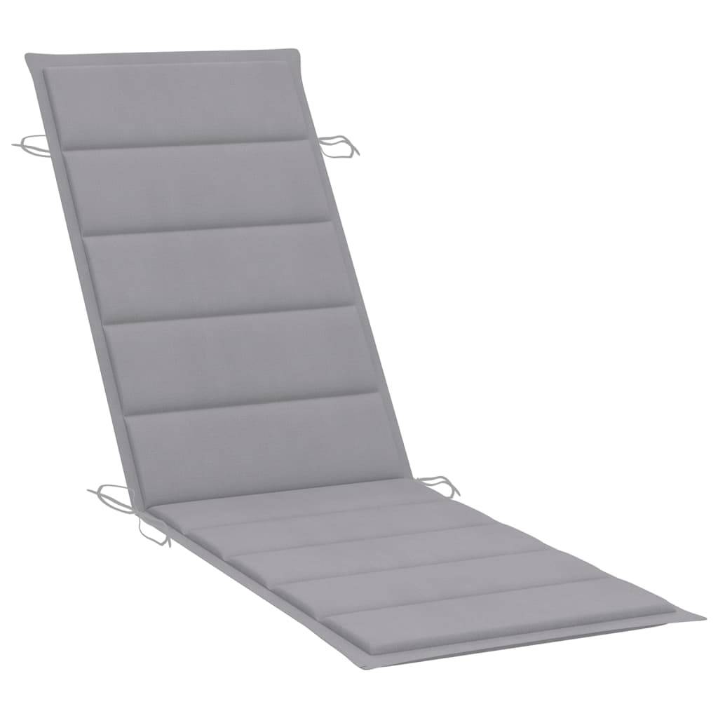 Helloshop26 - Transat chaise longue bain de soleil lit de jardin terrasse meuble d'extérieur avec table et coussin bois d'acacia - Imagen 5