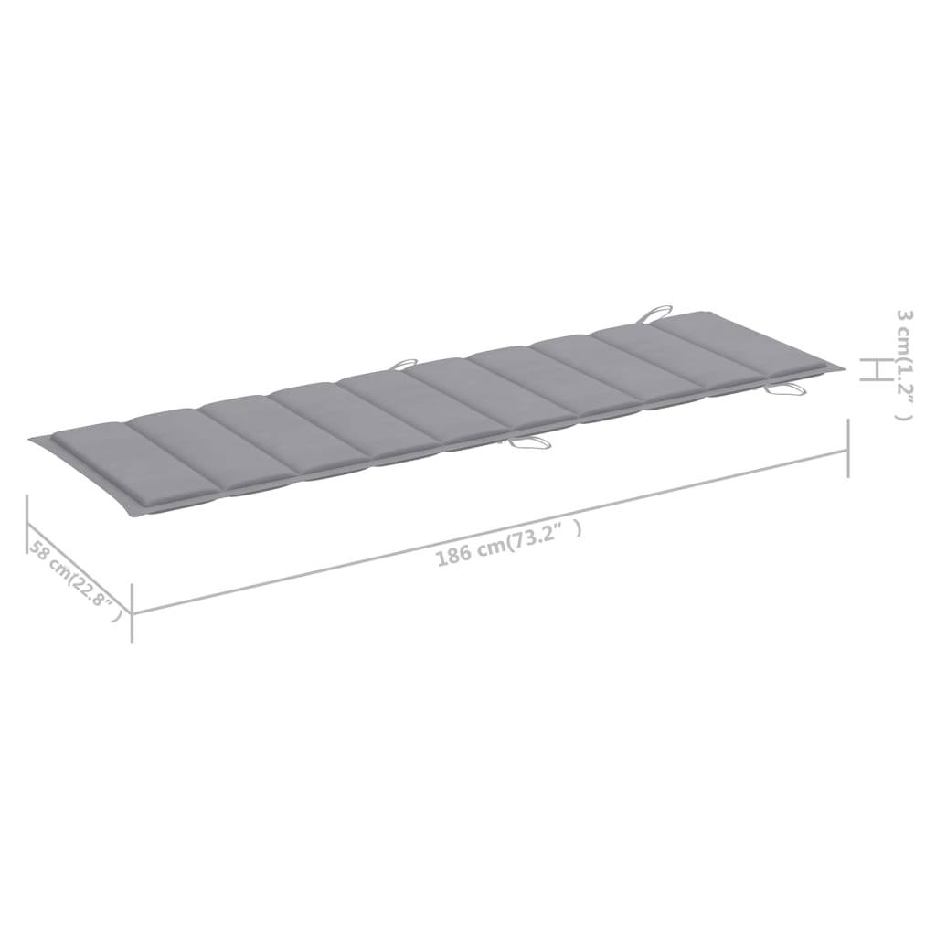 Helloshop26 - Transat chaise longue bain de soleil lit de jardin terrasse meuble d'extérieur avec table et coussin bois d'acacia - Imagen 8