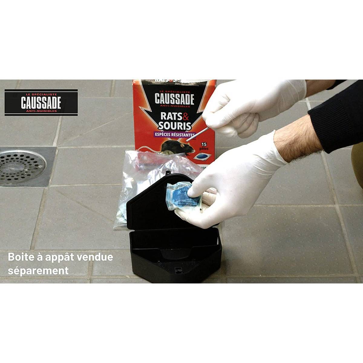 Lot de 2 boites Raticide Rats & Souris - Pat'Appât Espèces résistantes , boite de 150grs ( 15x10grs) - Image 7