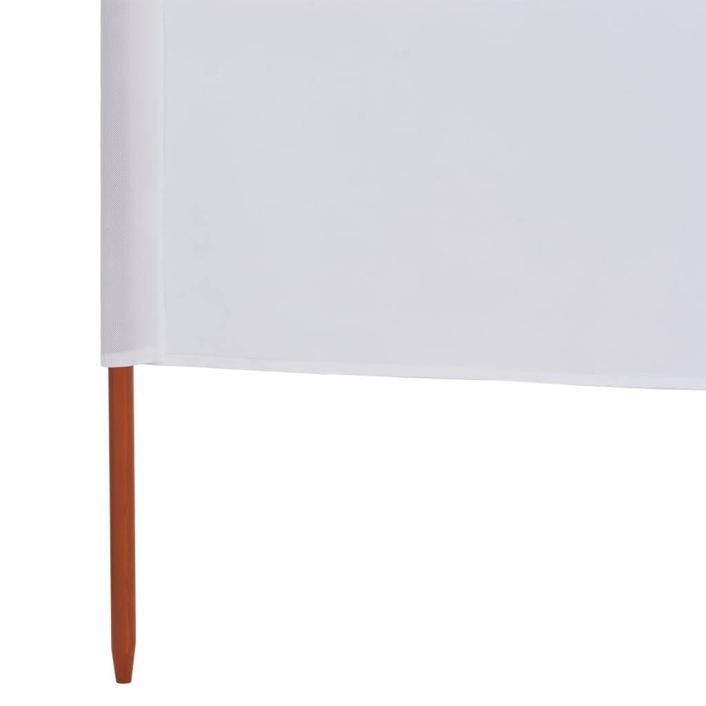 Helloshop26 - Brises-vue paravent 3 panneaux tissu 400 x 160 cm blanc sable - Imagen 4