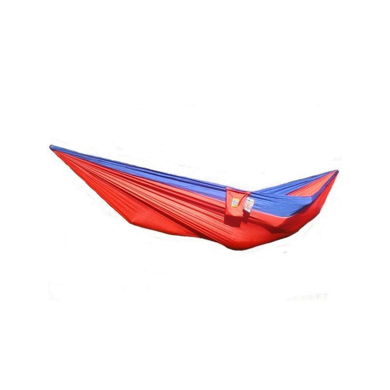 Hamac Detente - Hamac camping léger 1 place rouge / bleu - Hamac Detente