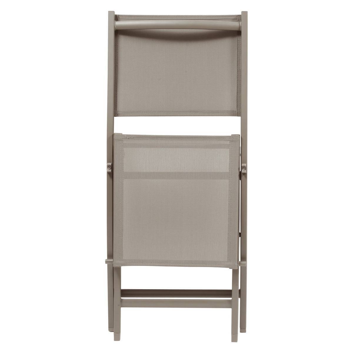 Hesperide - Lot de 4 Chaises de jardin Essentia pliables noisette - Hespéride - Image 5