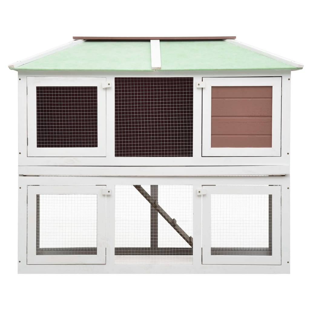 Vidaxl - Cage double pour animaux Marron Bois vidaXL 170850 - Imagen 9