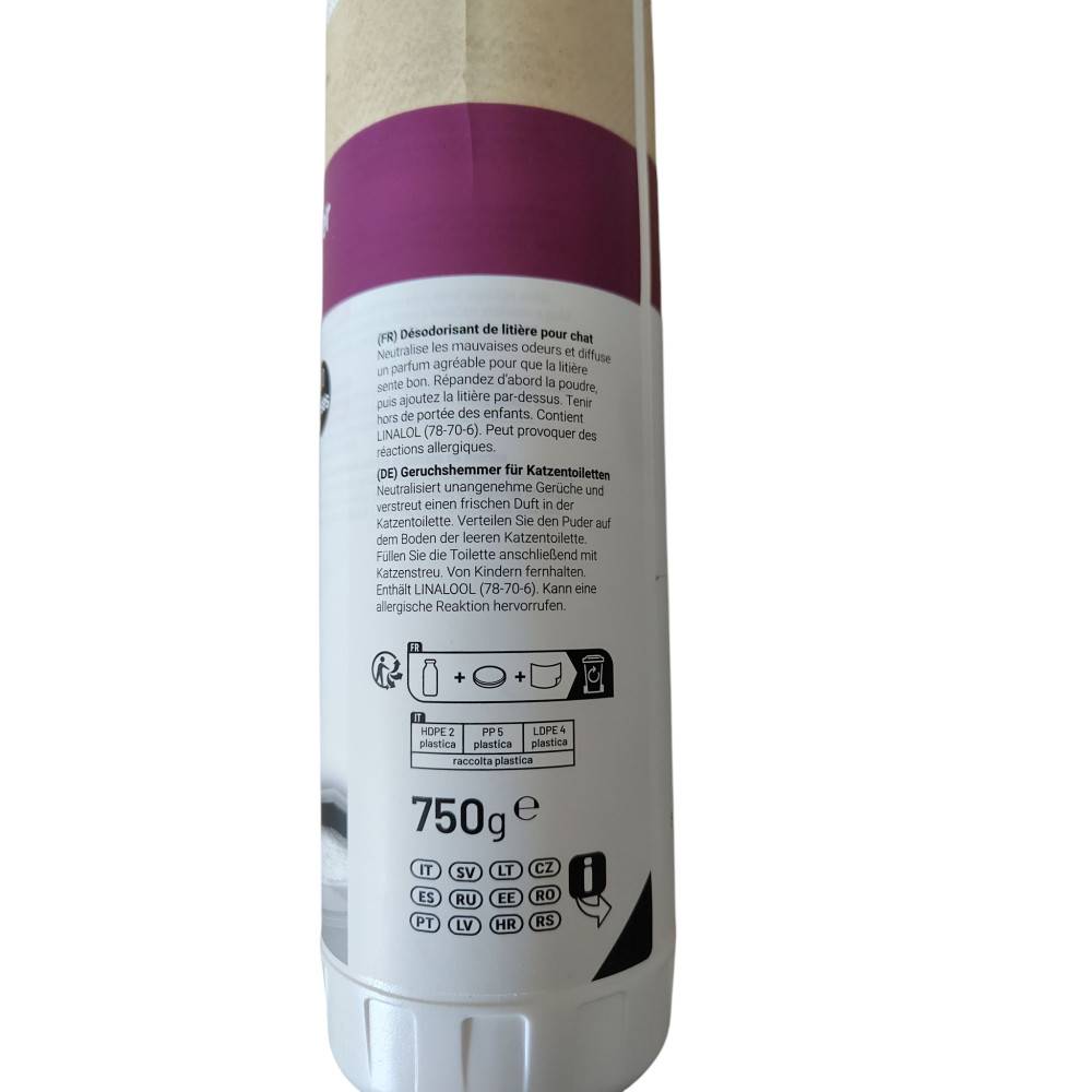 Flamingo - Désodorisant pour litière parfum cerise sauvage flacon 750 g pour chat - Image 4
