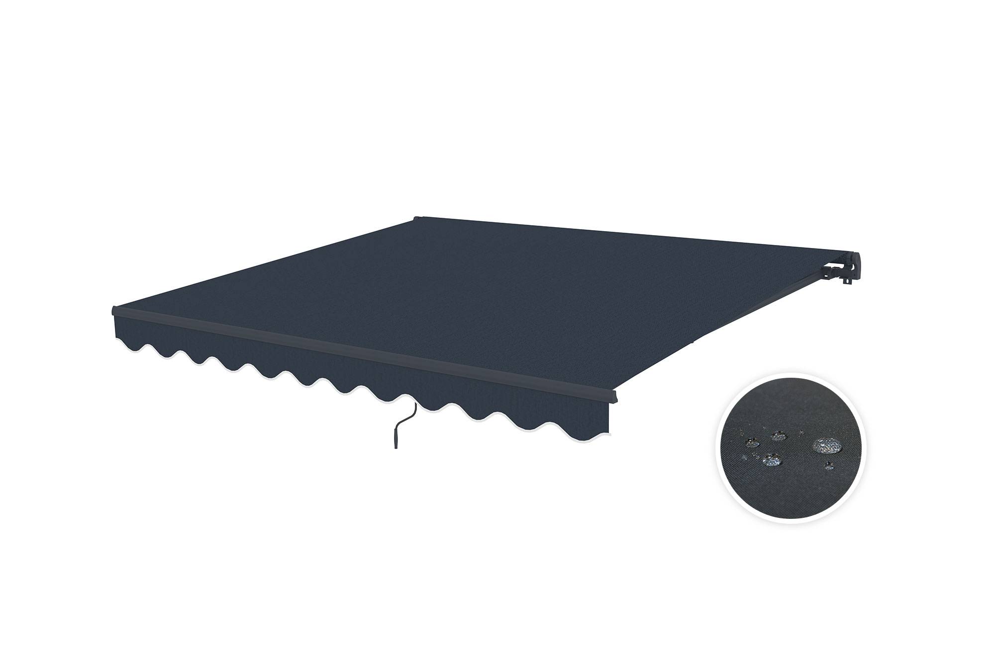 CAZEBOO - Cazeboo Store banne monobloc gris VECCHIO 3x2,5 m avec fixations plafond - Image 7