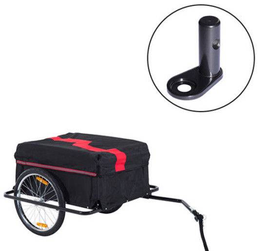 Attache-remorque de vélo acier noir 1.7 x 1.7 x 4.6 cm - PANGIVO - Image 3