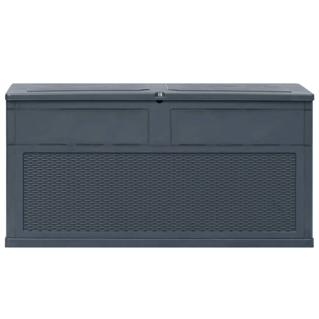 Helloshop26 - Coffre boîte meuble de jardin rangement 320 litres anthracite - Imagen 3