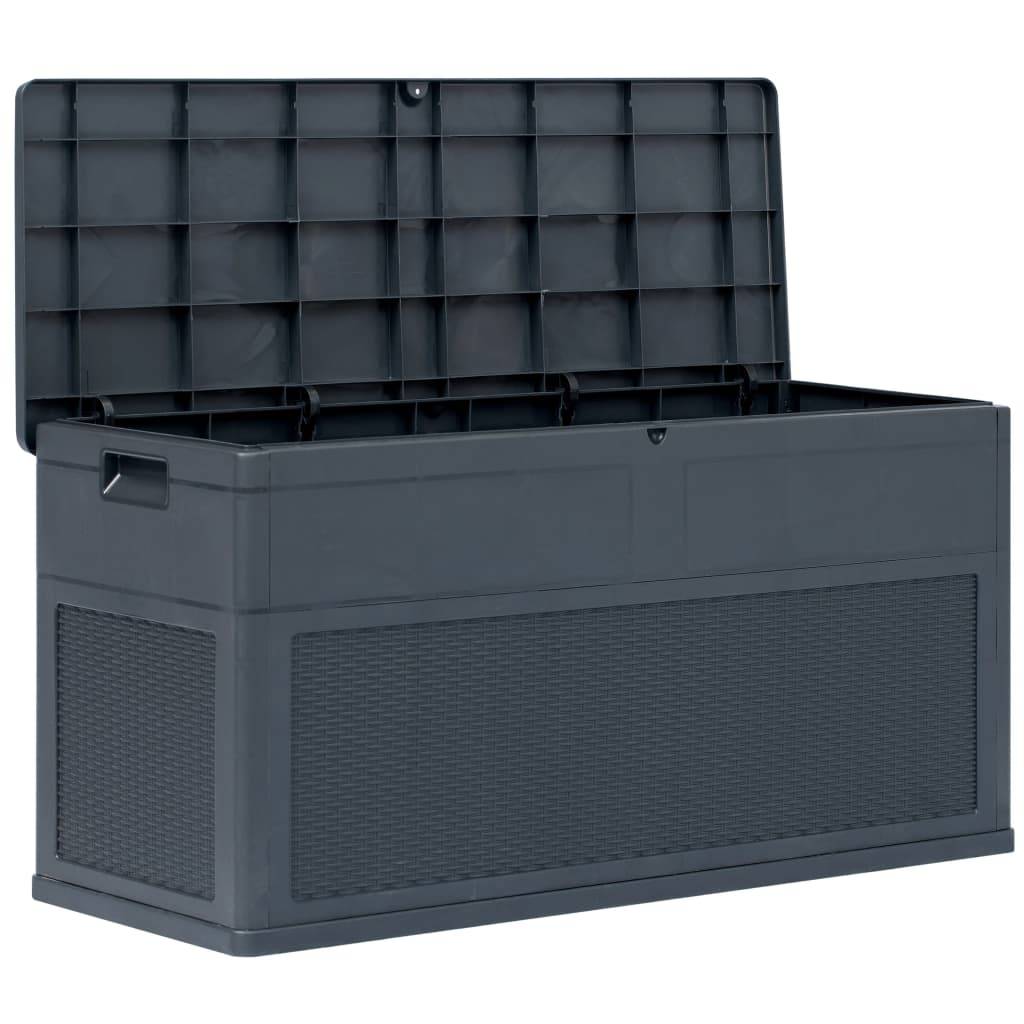 Helloshop26 - Coffre boîte meuble de jardin rangement 320 litres anthracite - Imagen 1