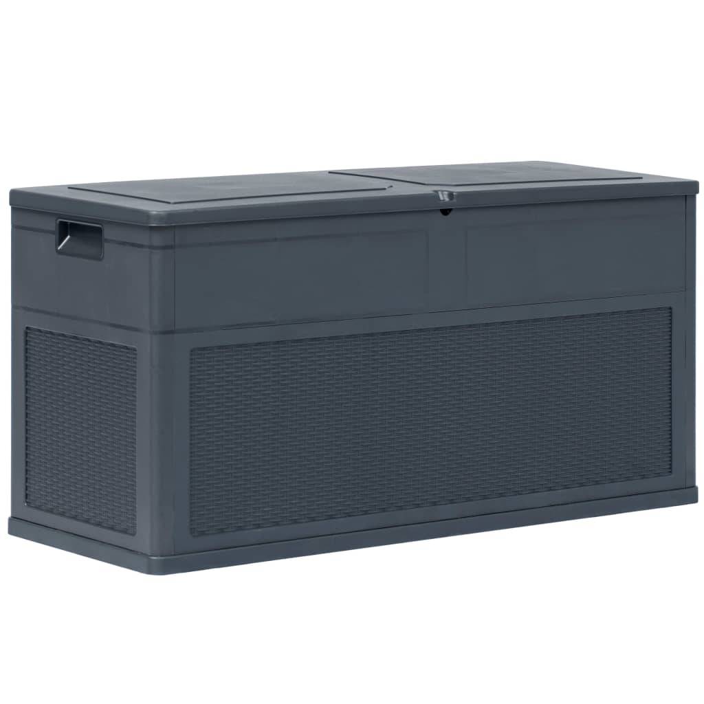 Helloshop26 - Coffre boîte meuble de jardin rangement 320 litres anthracite - Imagen 2