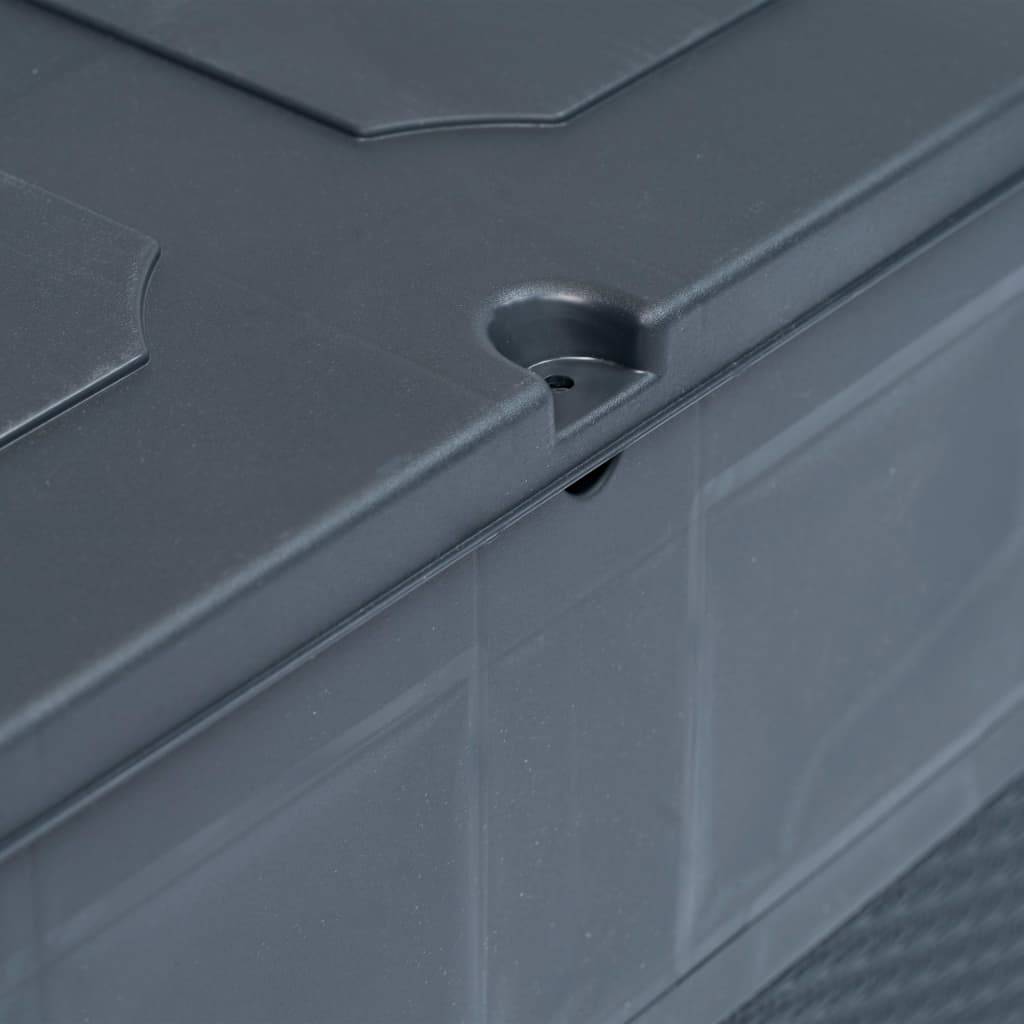Helloshop26 - Coffre boîte meuble de jardin rangement 320 litres anthracite - Imagen 7