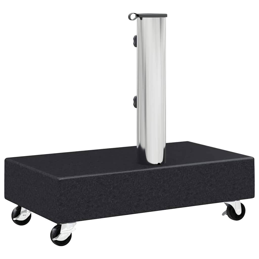 ComfortXL - Base de Parasol Rectangulaire en Granit 25 kg sur Roulettes Mobile Jardin Noir – ComfortXL Outdoor Living - Image 8