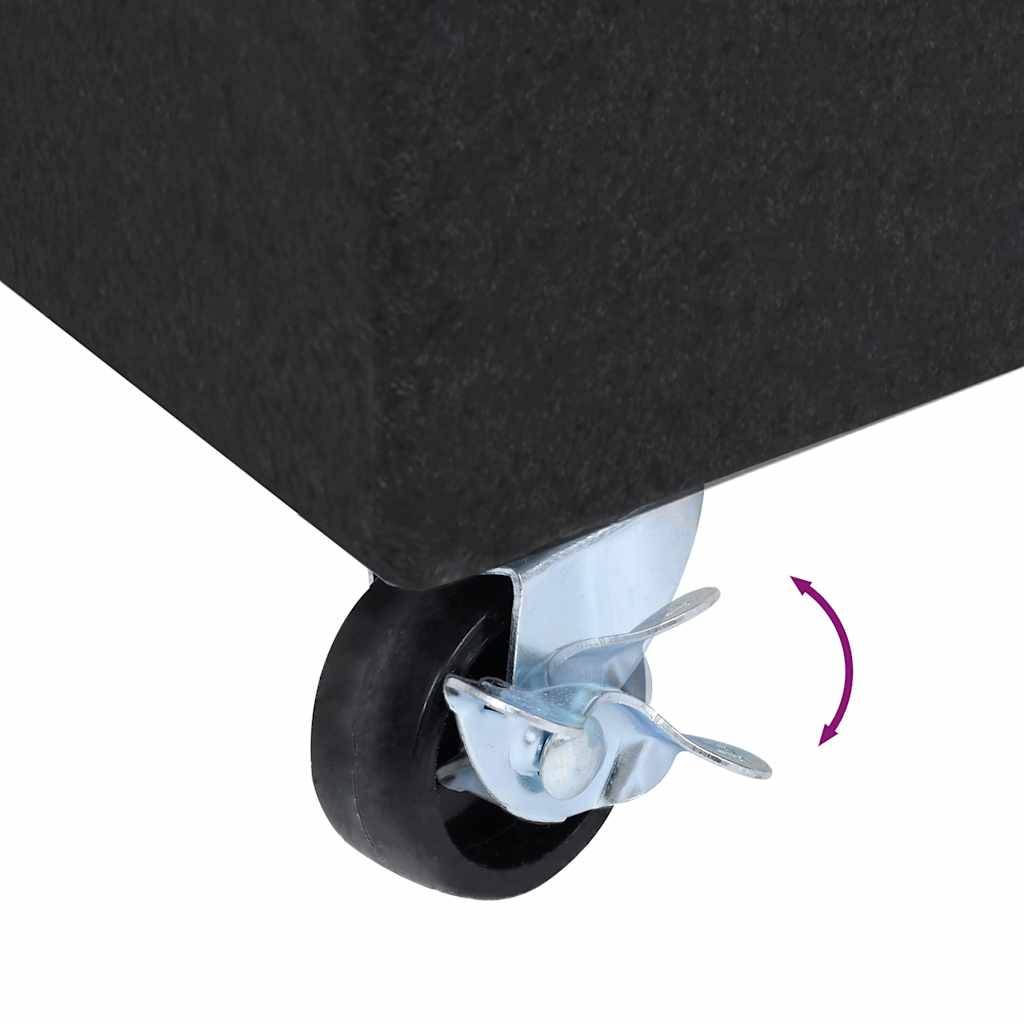 ComfortXL - Base de Parasol Rectangulaire en Granit 25 kg sur Roulettes Mobile Jardin Noir – ComfortXL Outdoor Living - Image 10