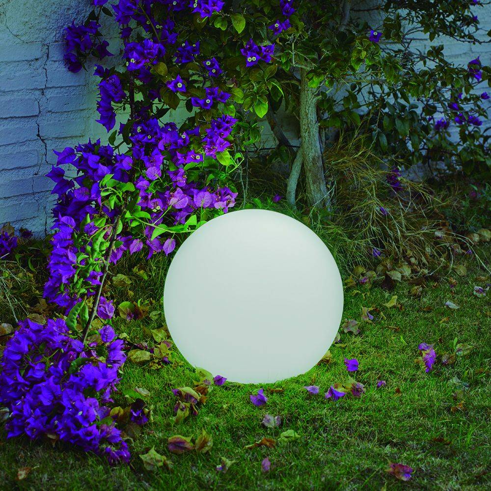 Boule lumineuse décorative 60 cm très résistante. Câble avec lumière LED blanc froid. Fabriqué en Espagne. BULY - Imagen 4