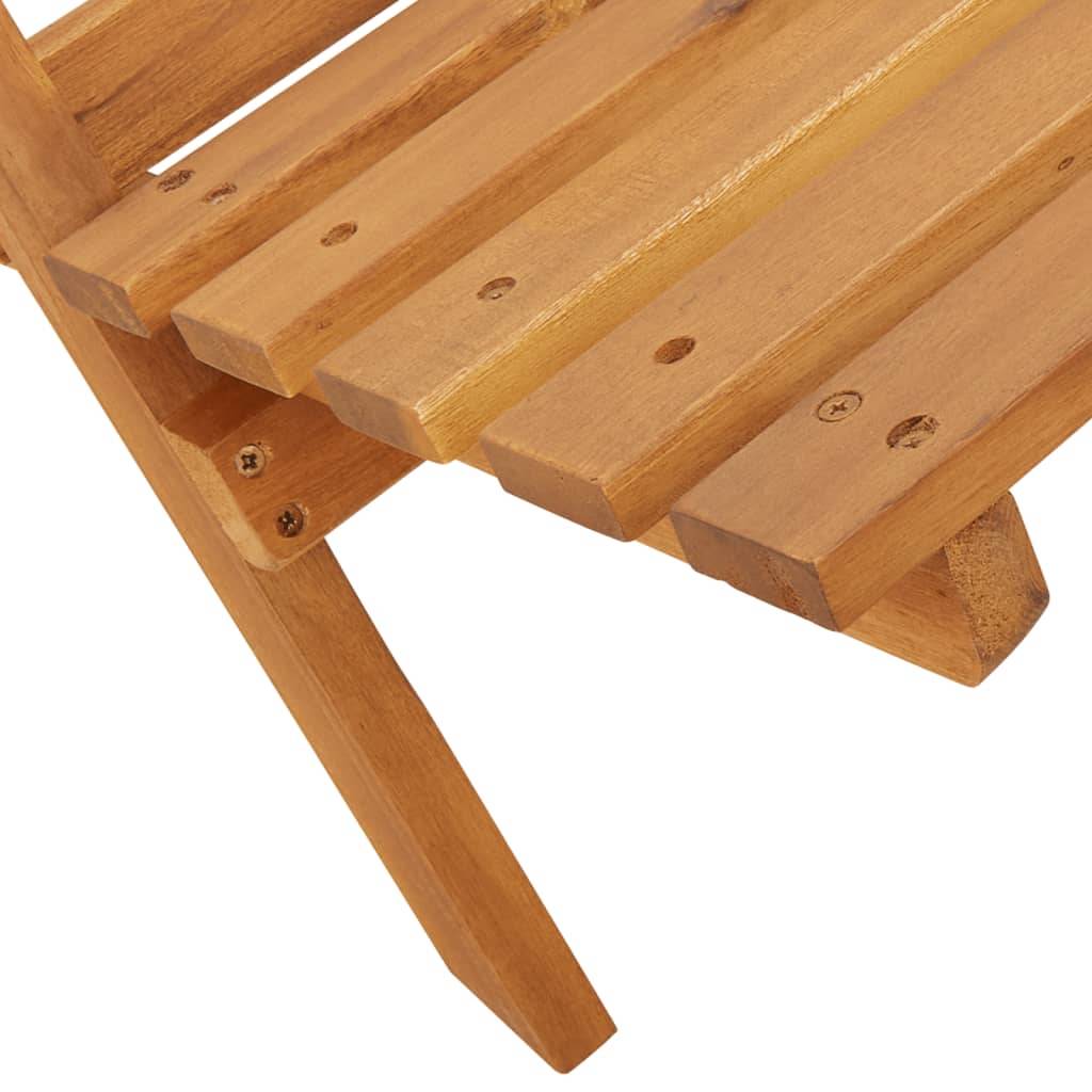 Maison Chic - Lot de 4 Chaise pliante de jardin - Chaises d'extérieur - Chaises de jardin pliables vert tissu et bois massif-JU12444 - Image 9