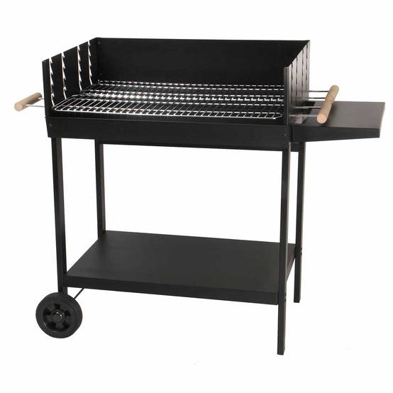 Somagic - Barbecue à charbon de bois à double grilles - SOMAGIC - Métal - Noir - Image 1