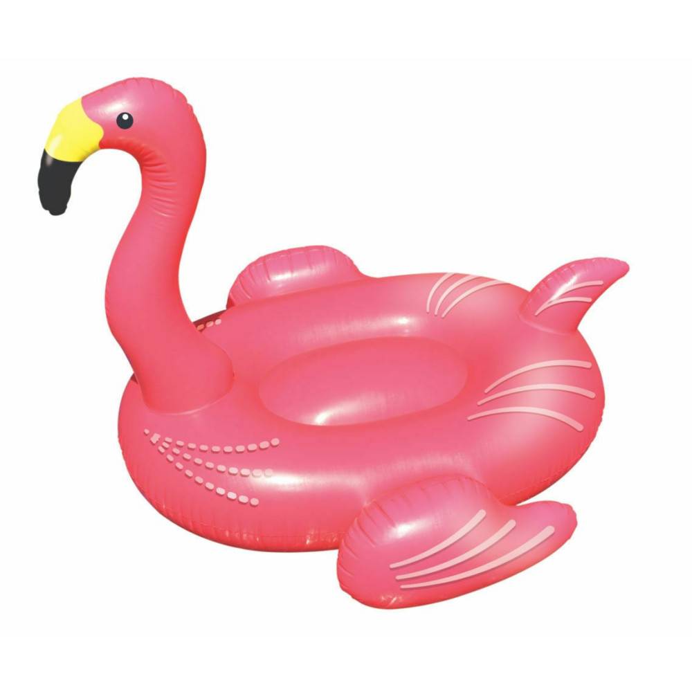 Bouée Flamant rose géant jeux piscine - Imagen 1