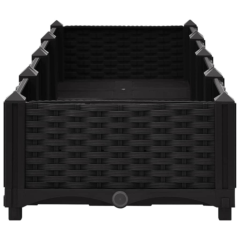 ComfortXL - Grand bac de plantation XXL 160x40 cm polypropylène pour jardin moderne Noir – ComfortXL Outdoor Living - Image 5