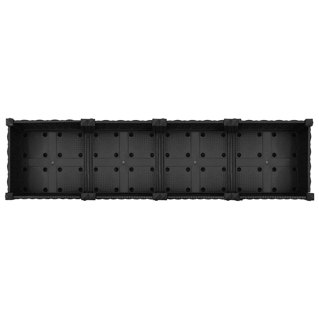 ComfortXL - Grand bac de plantation XXL 160x40 cm polypropylène pour jardin moderne Noir – ComfortXL Outdoor Living - Image 6