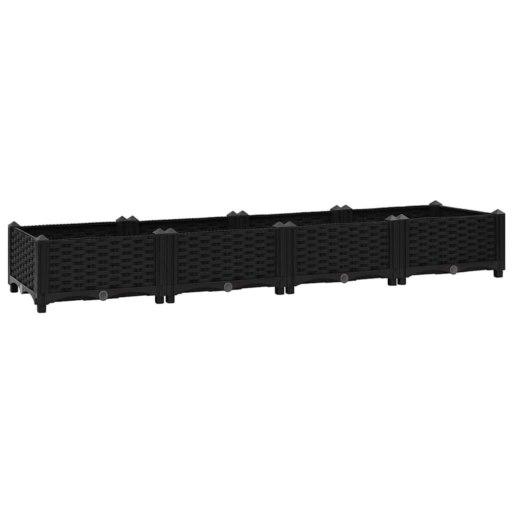 ComfortXL - Grand bac de plantation XXL 160x40 cm polypropylène pour jardin moderne Noir – ComfortXL Outdoor Living - Image 2