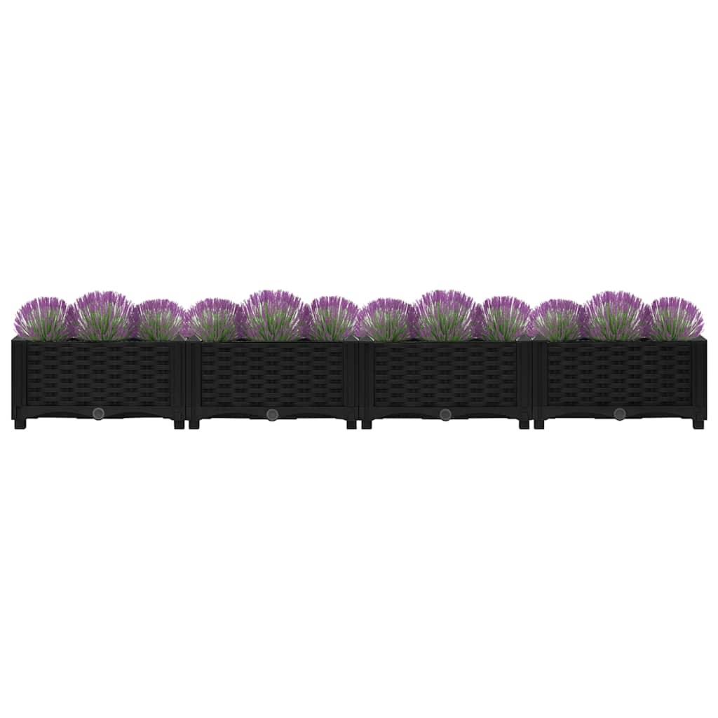 ComfortXL - Grand bac de plantation XXL 160x40 cm polypropylène pour jardin moderne Noir – ComfortXL Outdoor Living - Image 3