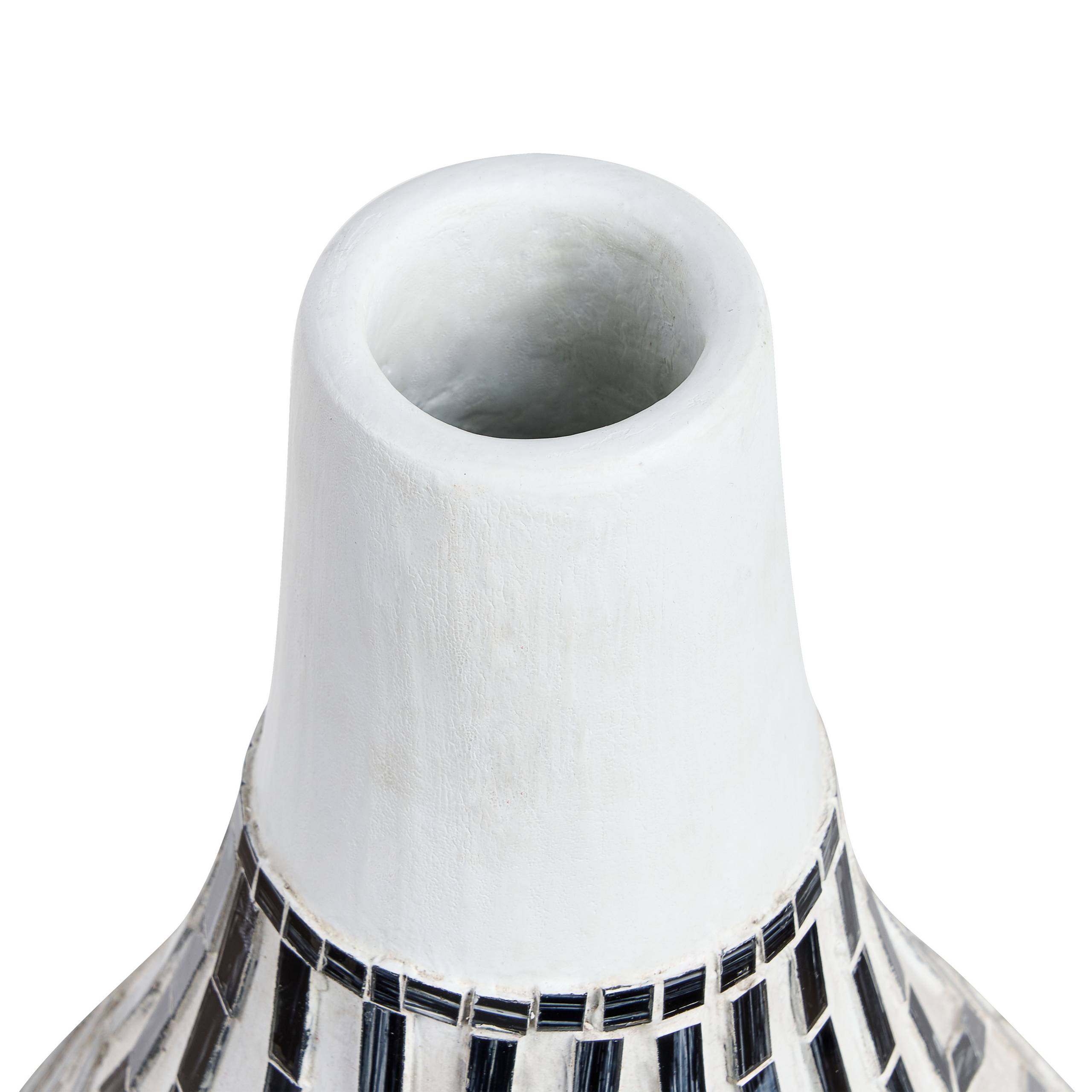 Beliani - Vase décoratif Terre cuite Blanc OMBILIN - 38x38x50- Beliani - Image 5