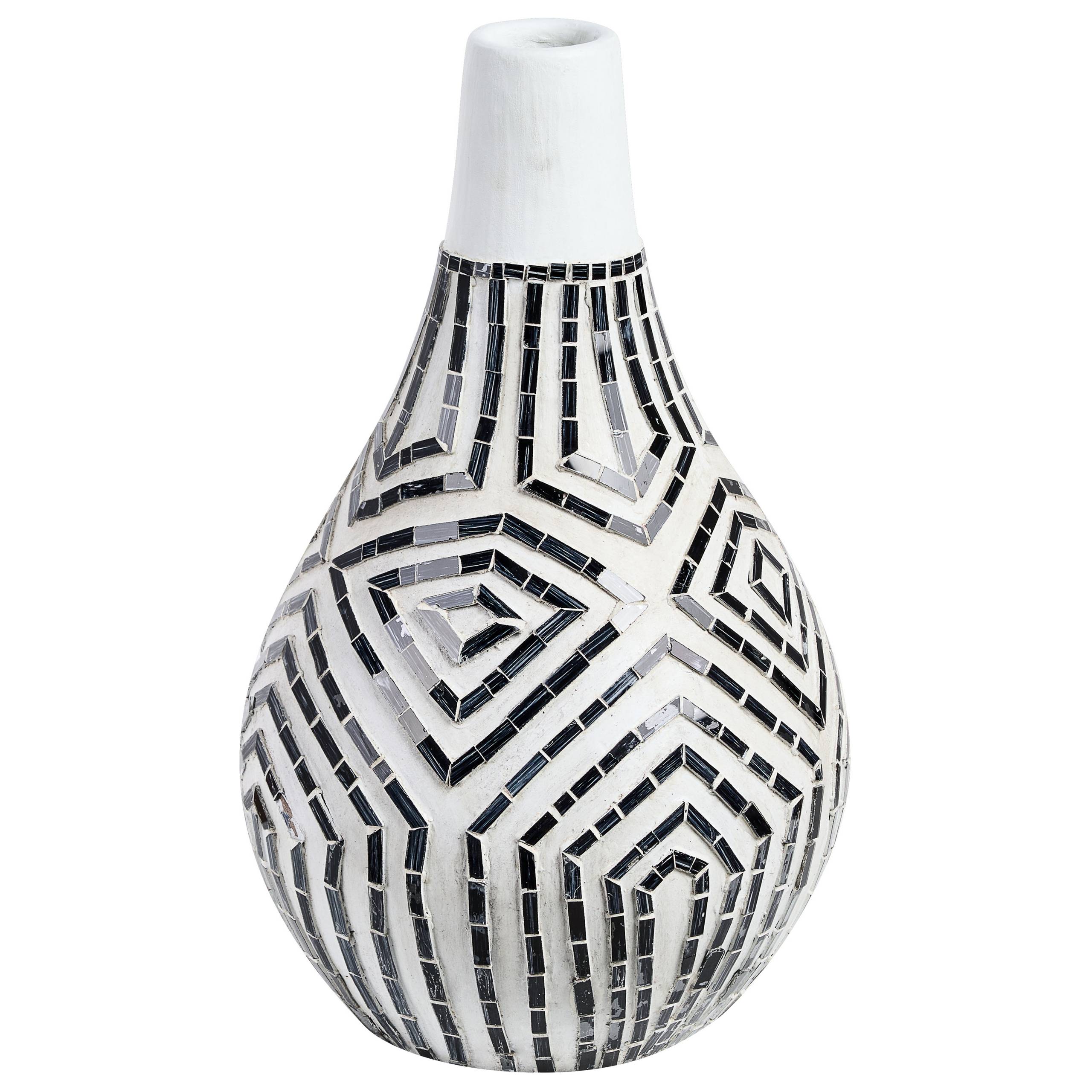 Beliani - Vase décoratif Terre cuite Blanc OMBILIN - 38x38x50- Beliani - Image 2