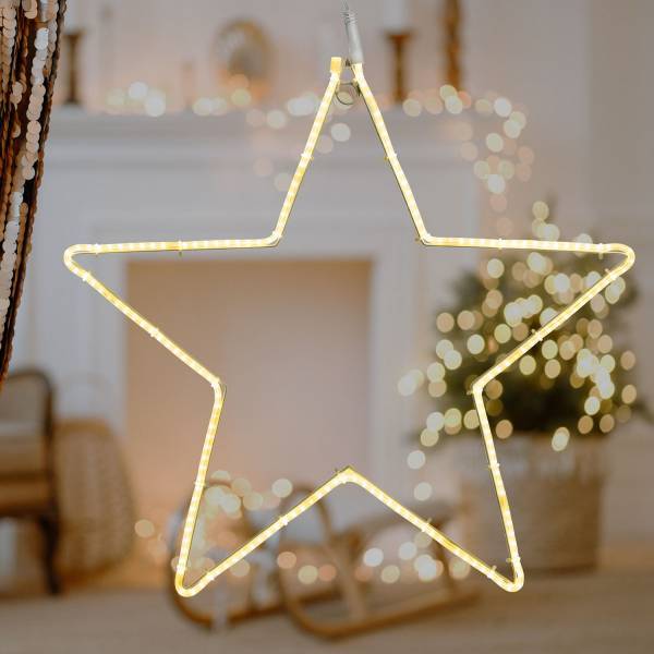 Lotti - Etoile lumineuse 55CM 192 LED blanc chaud flash extérieur 24V IP44 Lotti - Imagen 1