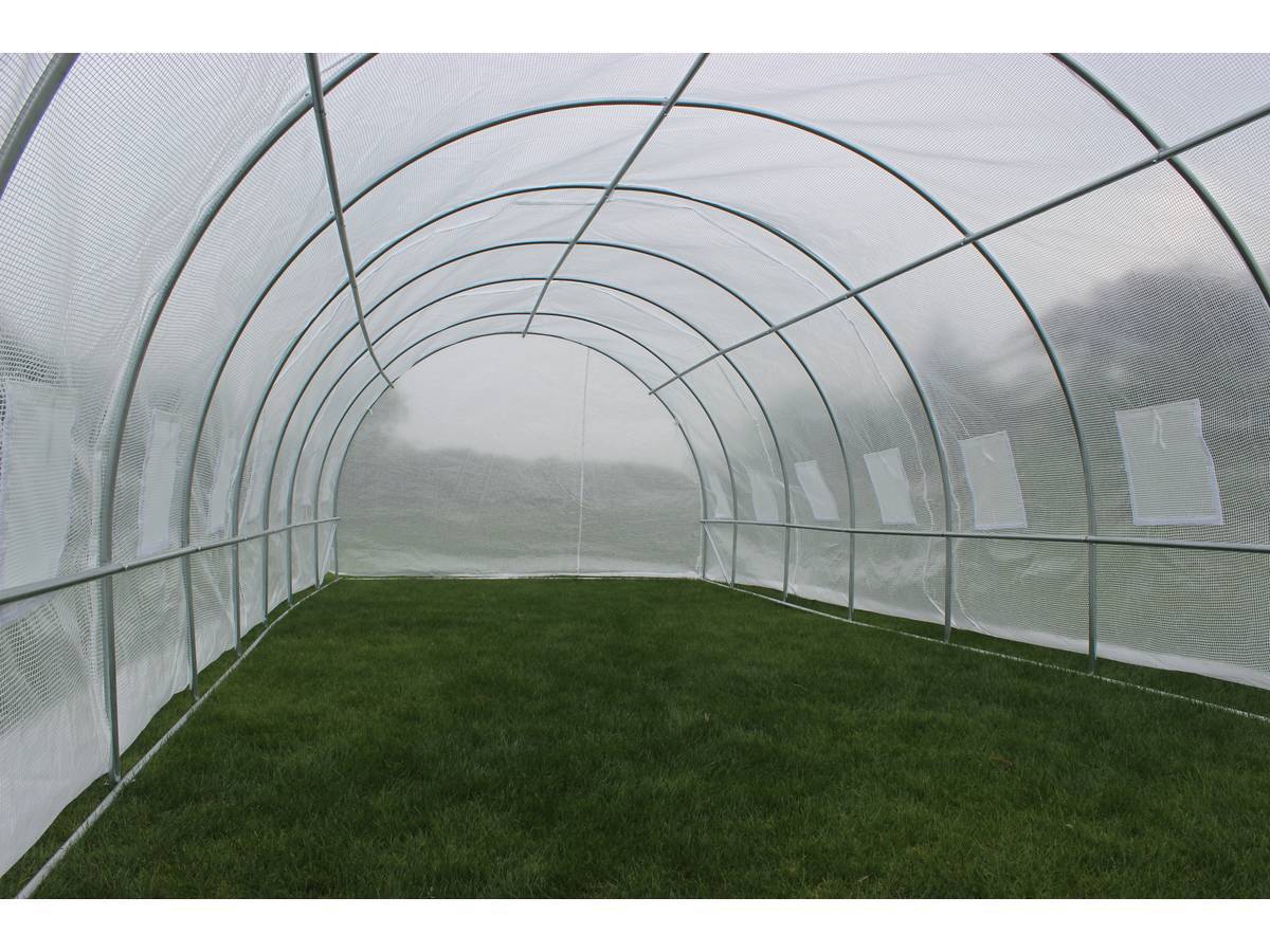 Serre Tunnel De Jardin Avec Porte "mimosa" - 180 G/m² - 24 M² - 8 X 3 X 2 M -habitat Et Jardin - Imagen 2