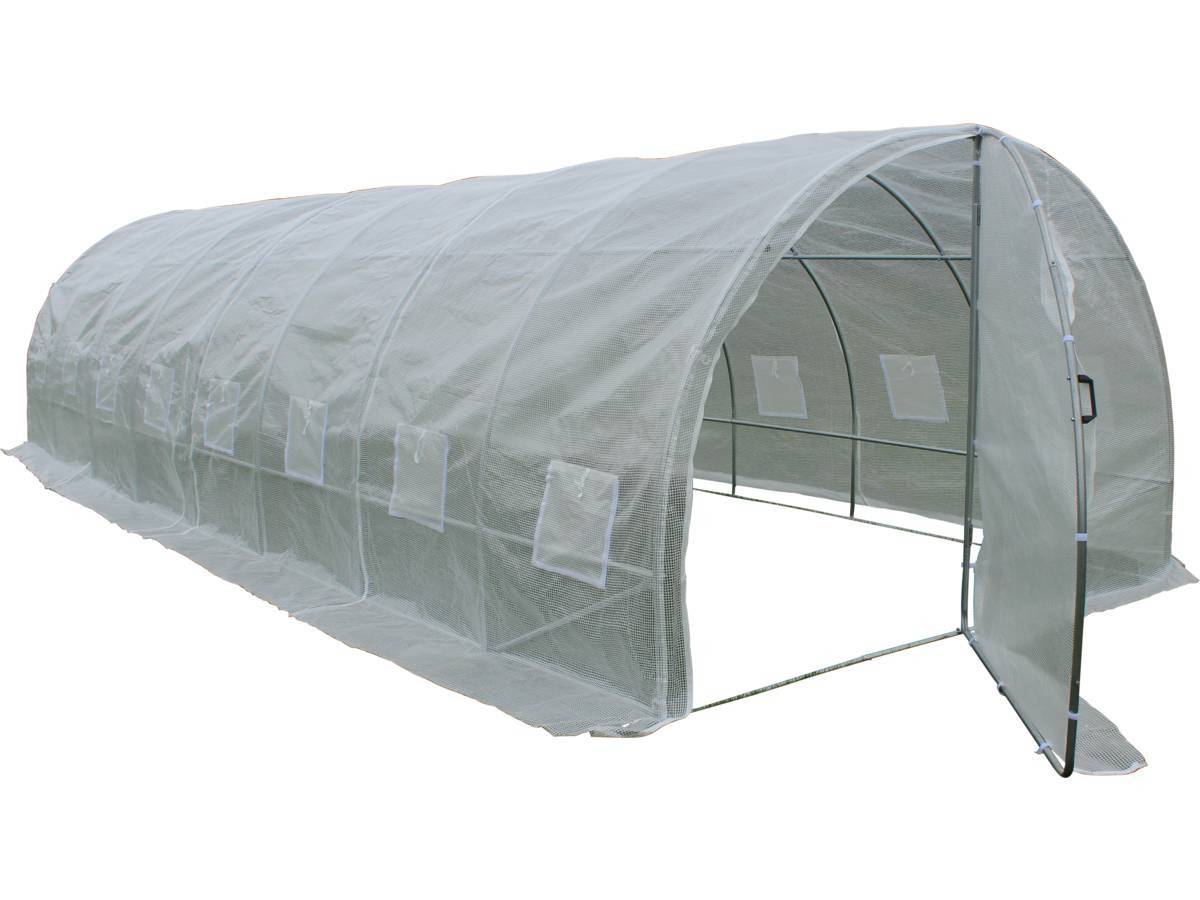 Serre Tunnel De Jardin Avec Porte "mimosa" - 180 G/m² - 24 M² - 8 X 3 X 2 M -habitat Et Jardin - Imagen 1