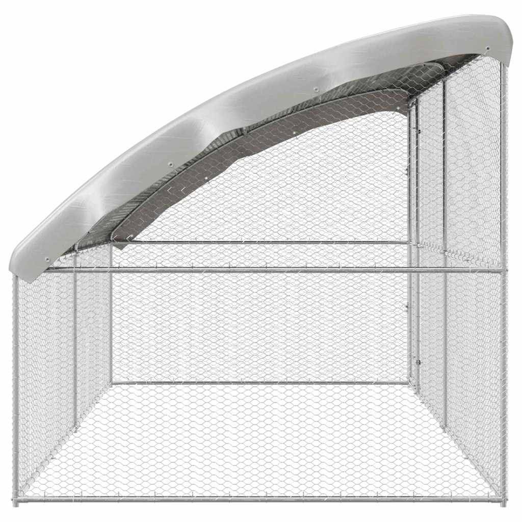 Enclos à poules 4x2m acier galvanisé parc grillagé sécurisé pour jardin – ComfortXL Outdoor Living - Image 5