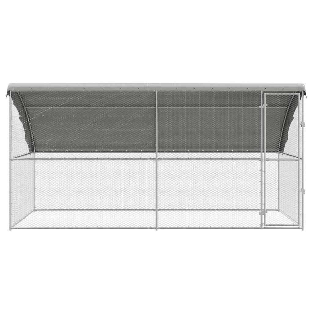 Enclos à poules 4x2m acier galvanisé parc grillagé sécurisé pour jardin – ComfortXL Outdoor Living - Image 4