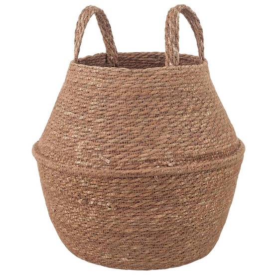 Pot de fleurs herbe marine naturel 22 x 22 x 20 cm - PANGIVO - Image 1