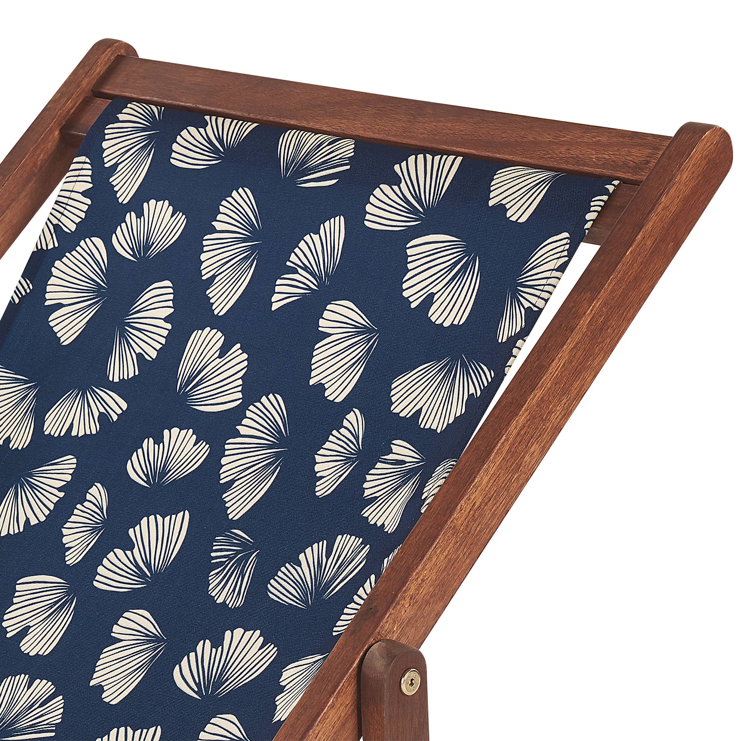 Beliani - Toile pour transat et chilienne Polyester Bleu marine ANZIO/AVELLINO - 44x113x1- Beliani - Image 3