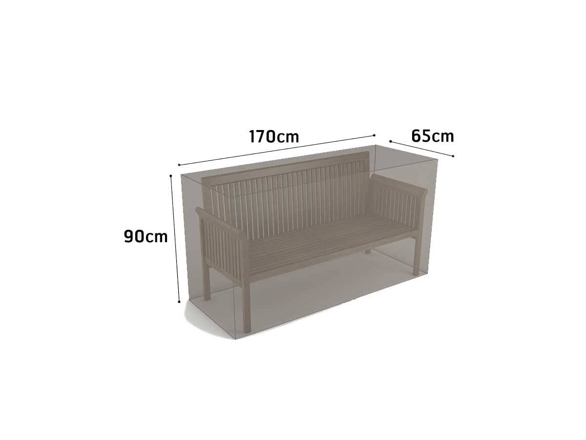 Nortène - Funda de protección de poliéster para banco - 170 x 65 x 90 cm - 90 g/m2 Nortene - Imagen 3