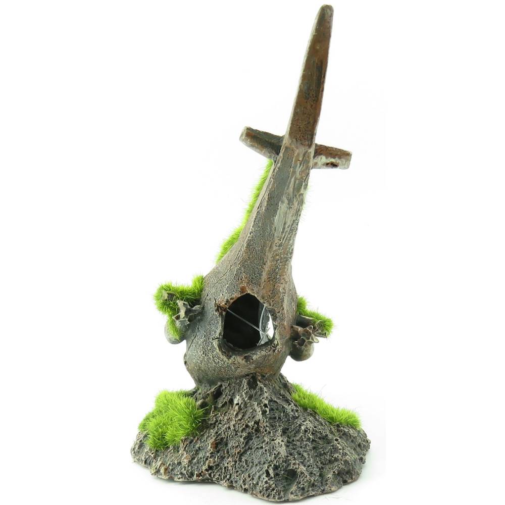 Flamingo - Décoration aquarium. Kozma helicoptere. taille  17 x 7 x 13 cm. - Imagen 6