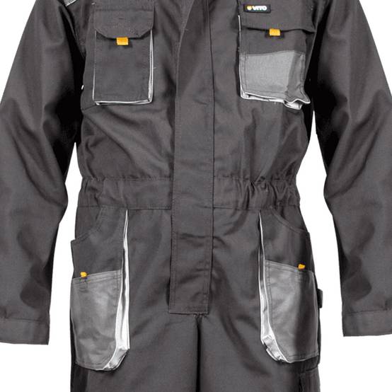Combinaison de travail Comfort Plus Taille M Couleur Gris Protection Oxford 9 Poches VITO - Image 4