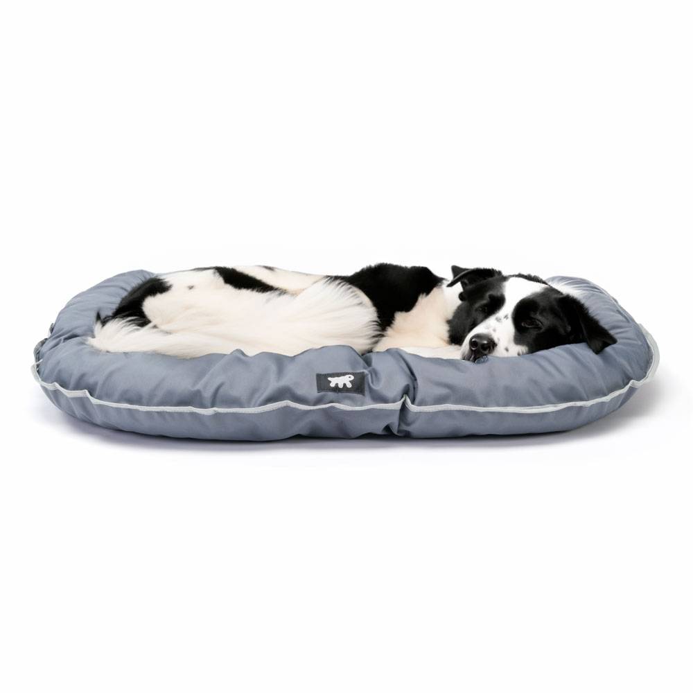 Ferplast - Ferplast Panier Chien Coussin Chien Moyen Taille Tissu anti-rayures Lavable à 30°C.Matelas pour chien imperméable 80 x 60 x 11 cm.Gris - Imagen 4