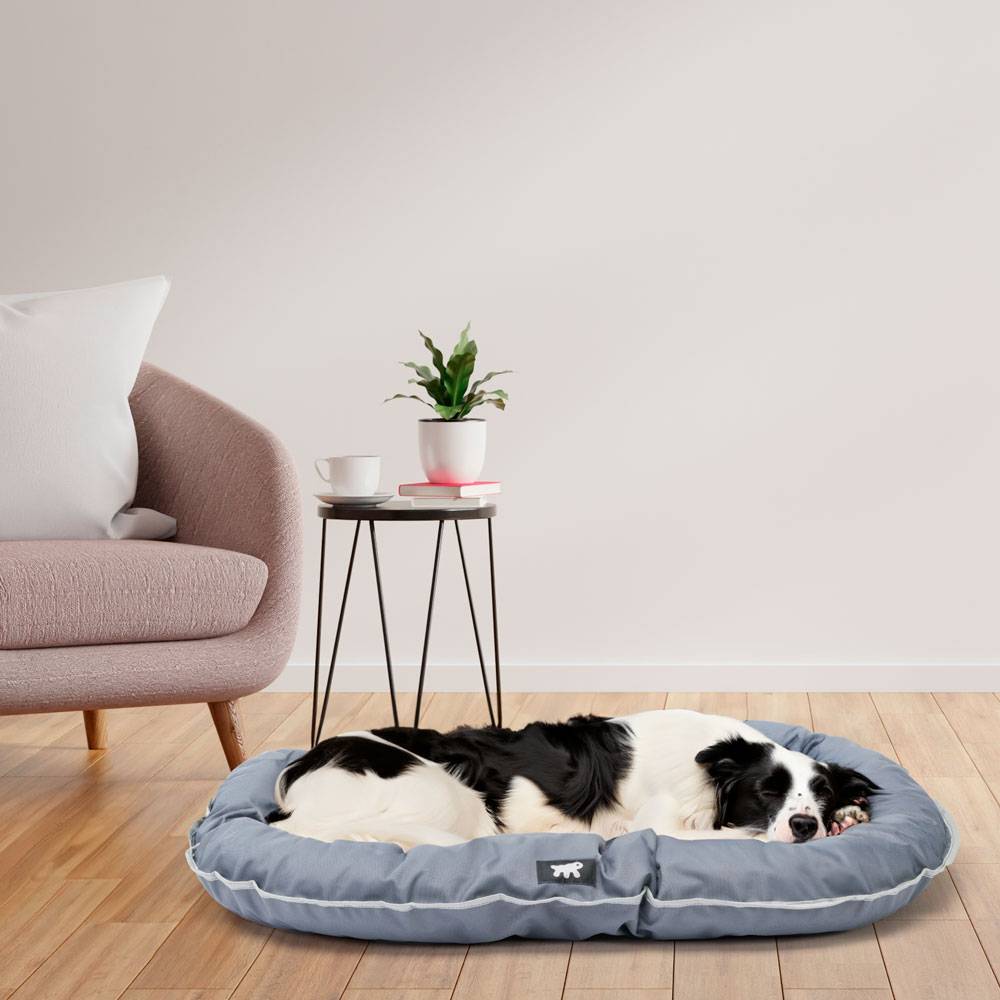 Ferplast - Ferplast Panier Chien Coussin Chien Moyen Taille Tissu anti-rayures Lavable à 30°C.Matelas pour chien imperméable 80 x 60 x 11 cm.Gris - Imagen 3