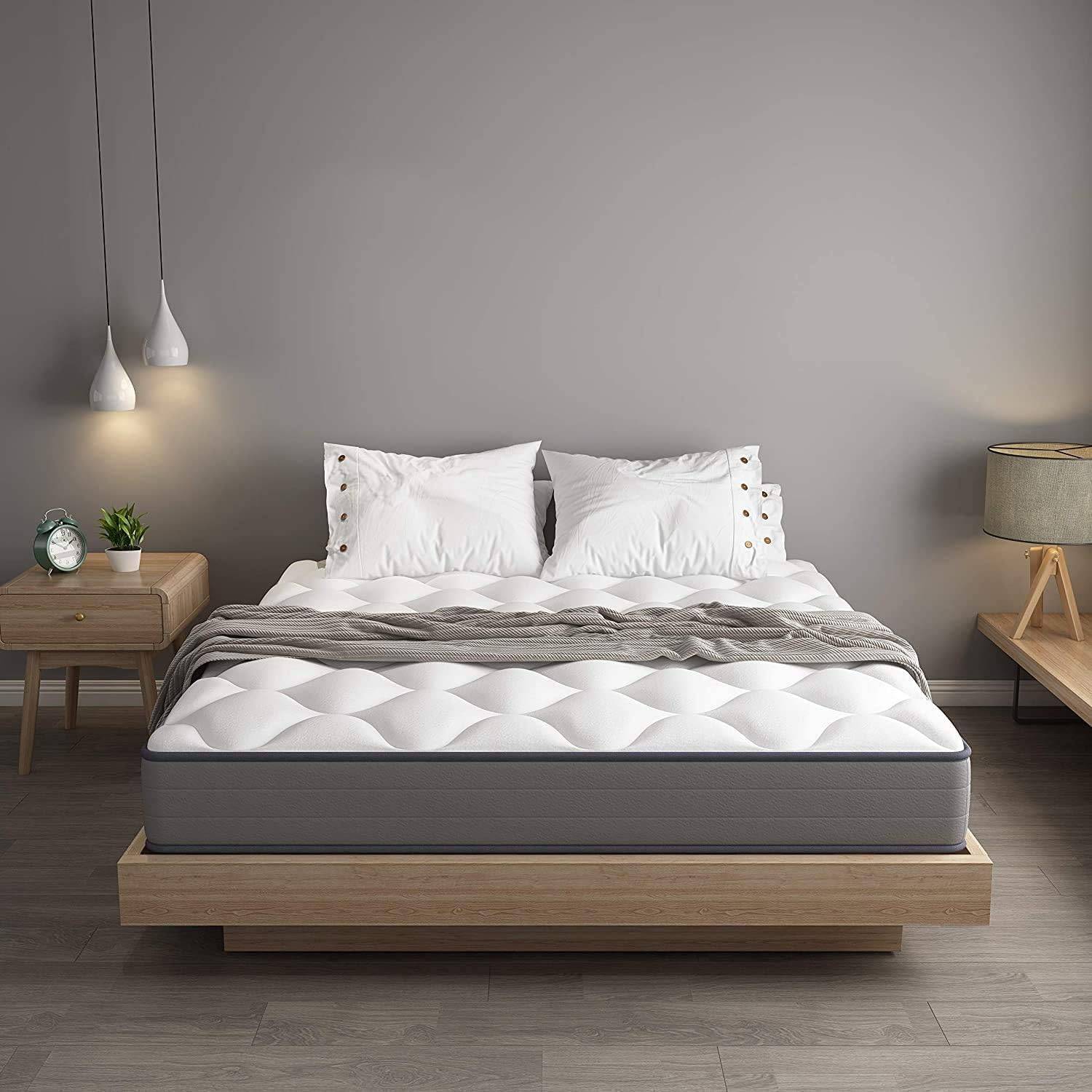Teeno - Matelas à ressorts 140 x 200 cm, 20 cm d'épaisseur, 7 zones ergonomiques - Image 5