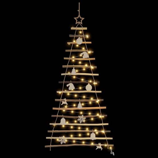 ComfortXL - Sapin de Noël Mural en Frêne Massif Lumineux LED pour Fêtes Intérieur/Extérieur 120 cm – ComfortXL Outdoor Living - Image 6