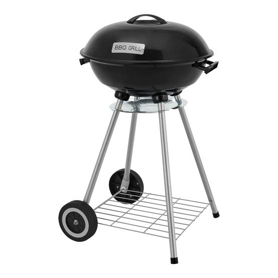 Casa.Pro - Chariot de barbecue rond Apricena 80 x 49 x 47 cm noir casa.pro - Image 7