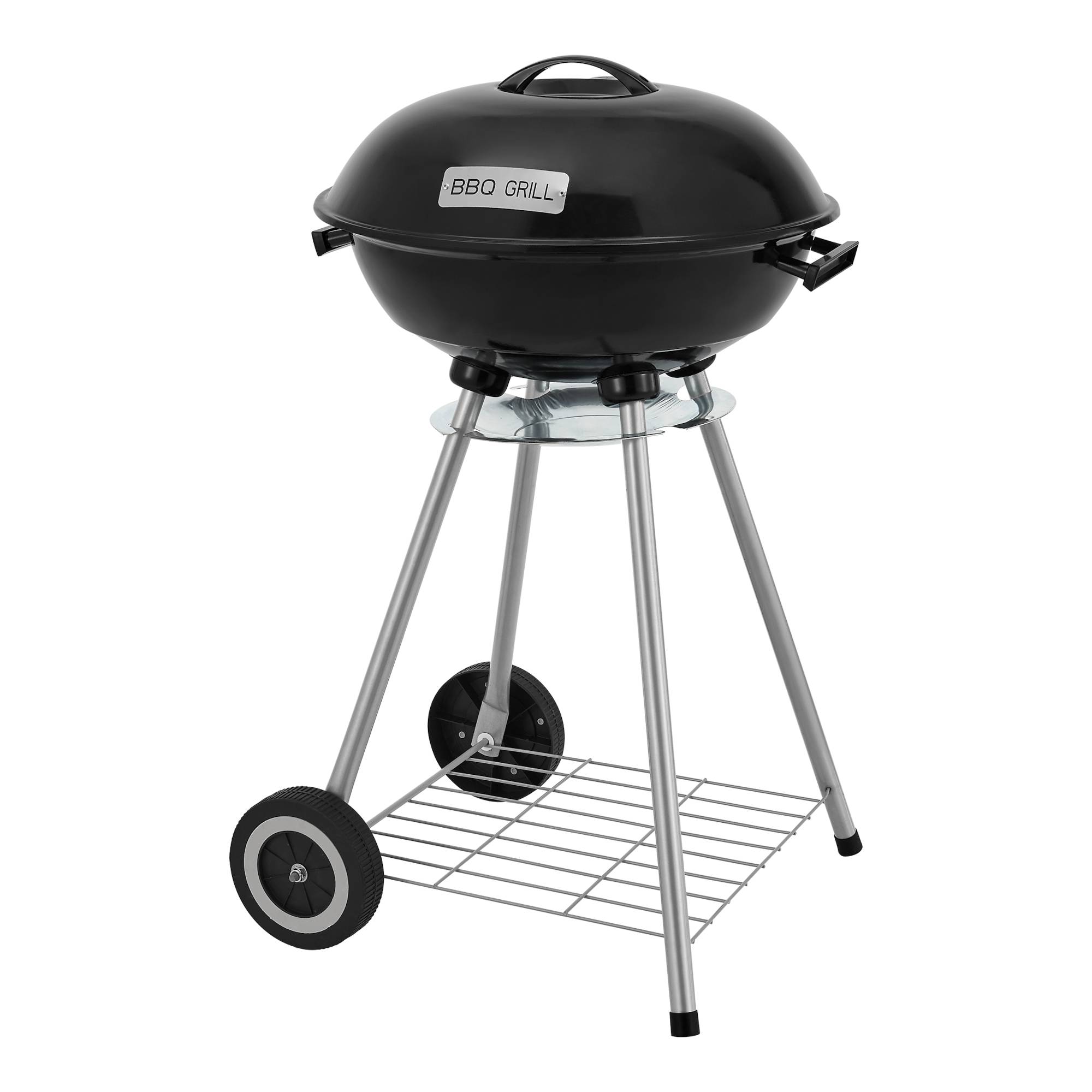 Casa.Pro - Chariot de barbecue rond Apricena 80 x 49 x 47 cm noir casa.pro - Image 7