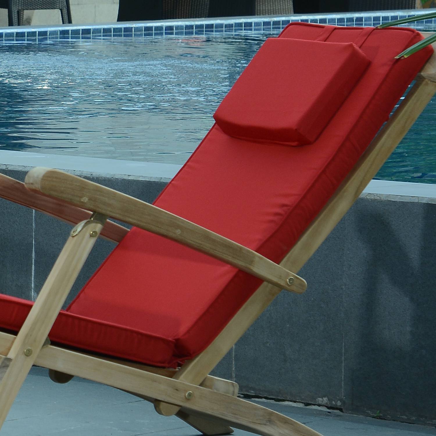 Matelas Rouge pour Chaise longue - TECK'Attitude - Imagen 5