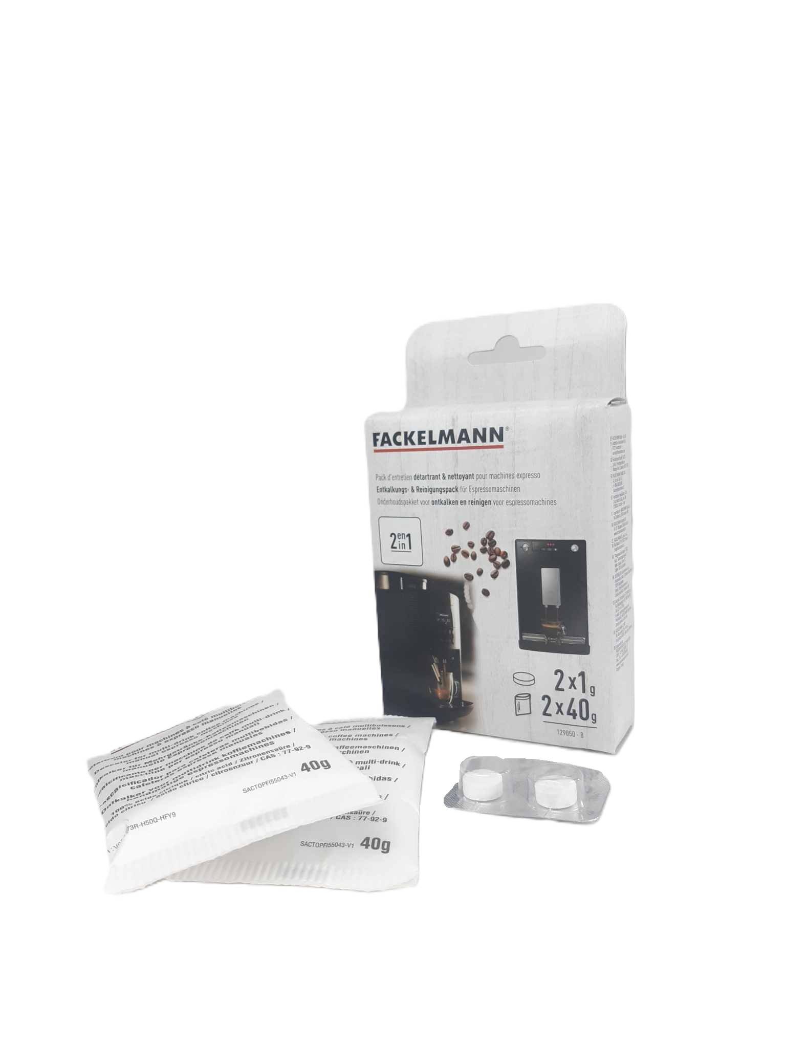 Lot de 2 détartrants pour machine expresso Fackelmann Petit déjeuner - Image 2