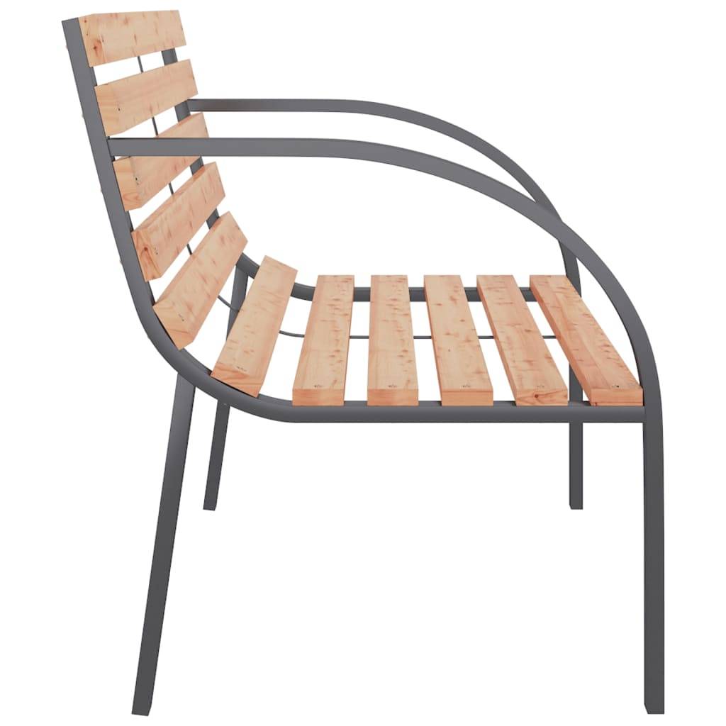 Maison Chic - Banc de jardin - Banc d'extérieur - Banquette 120 cm Bois et fer - Imagen 4
