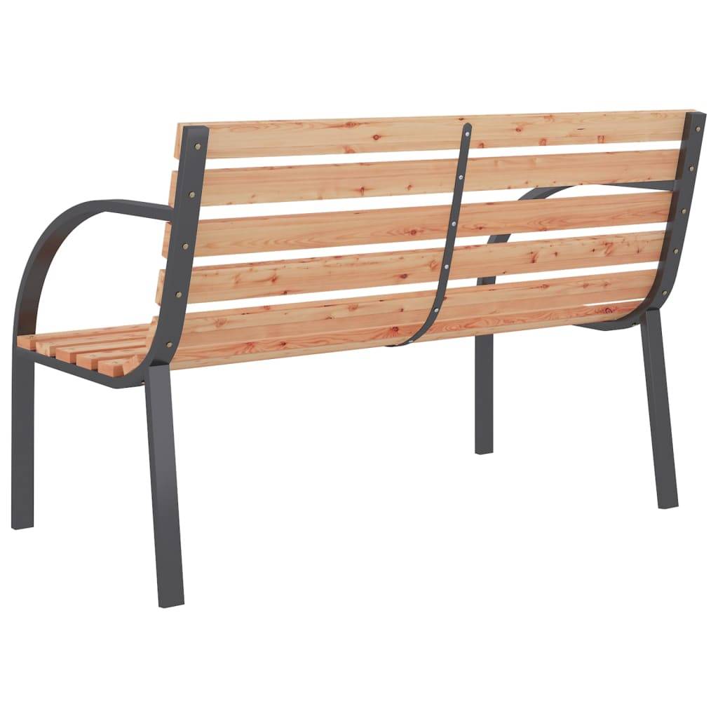 Maison Chic - Banc de jardin - Banc d'extérieur - Banquette 120 cm Bois et fer - Imagen 5