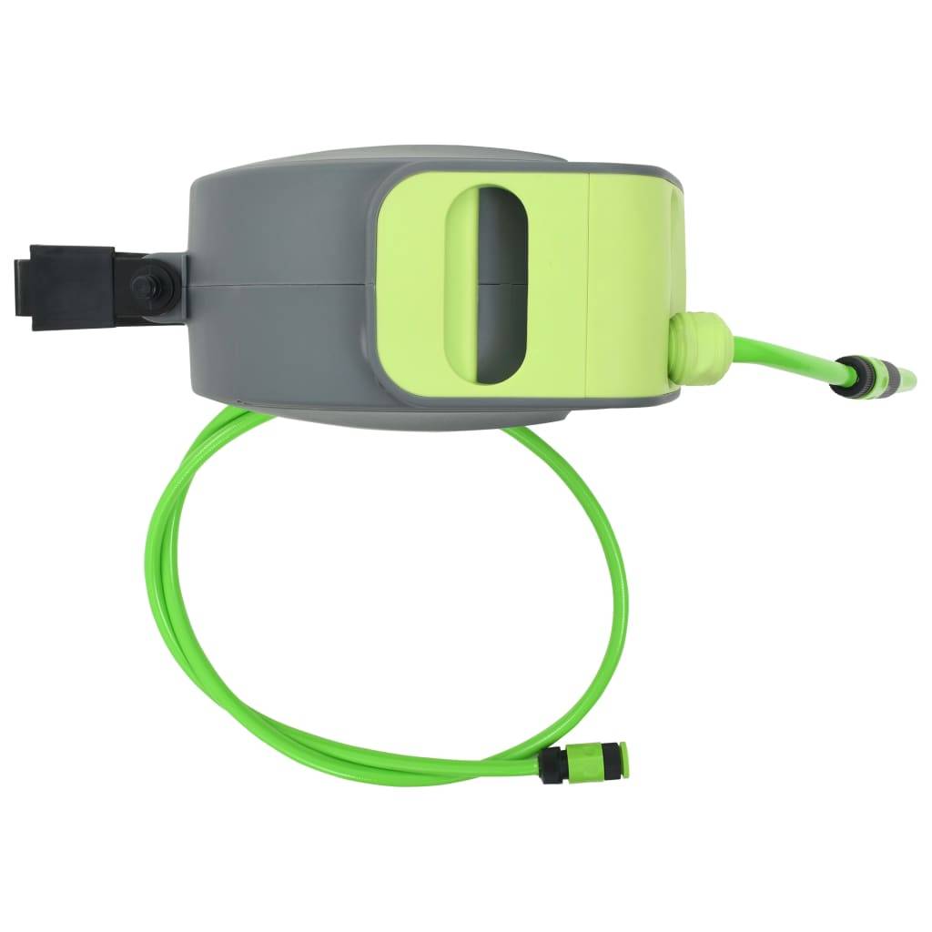 PANGIVO - Enrouleur de tuyau automatique polypropylène vert et gris 20 m - PANGIVO - Image 3
