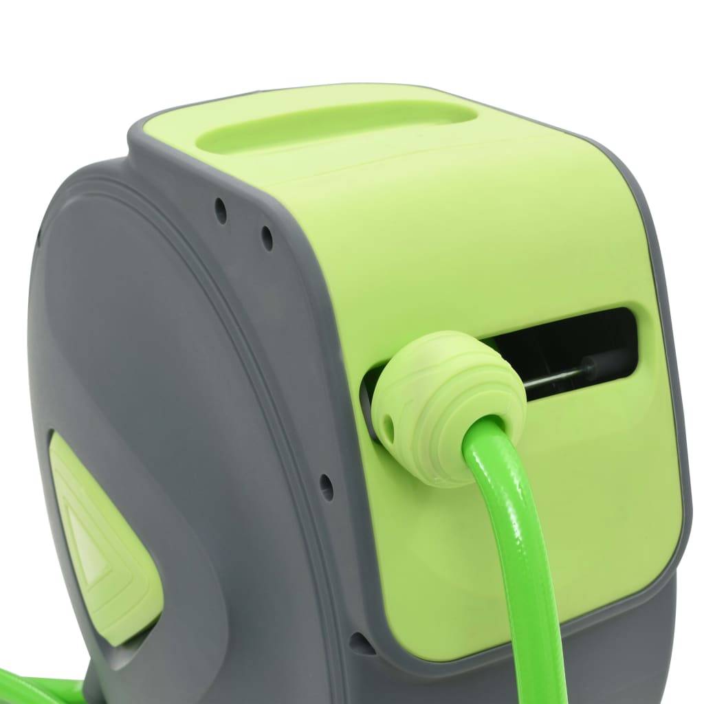 PANGIVO - Enrouleur de tuyau automatique polypropylène vert et gris 20 m - PANGIVO - Image 4