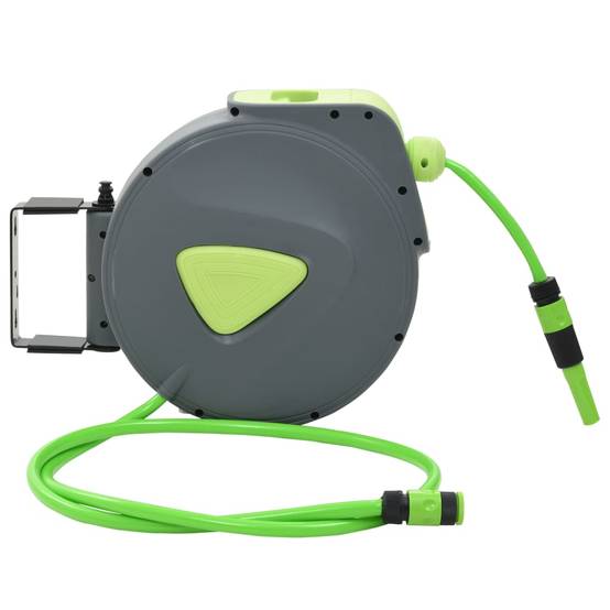 PANGIVO - Enrouleur de tuyau automatique polypropylène vert et gris 20 m - PANGIVO - Image 2