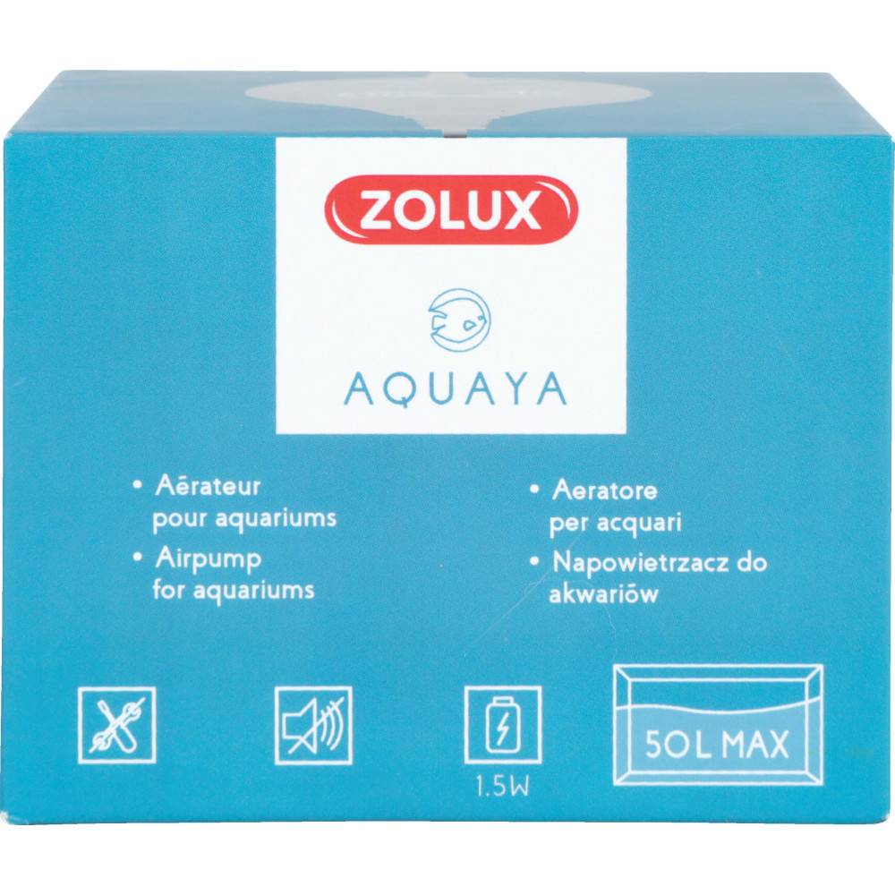 Zolux - Bulleur aérateur 1.5w débit 18.6 L/h bleu pour aquarium max 50 Litres - Imagen 3